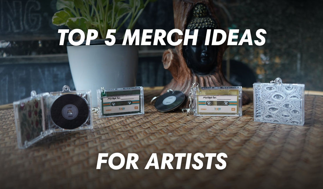 Top 5 Promotional Merch Ideas for Artists - Tinksy